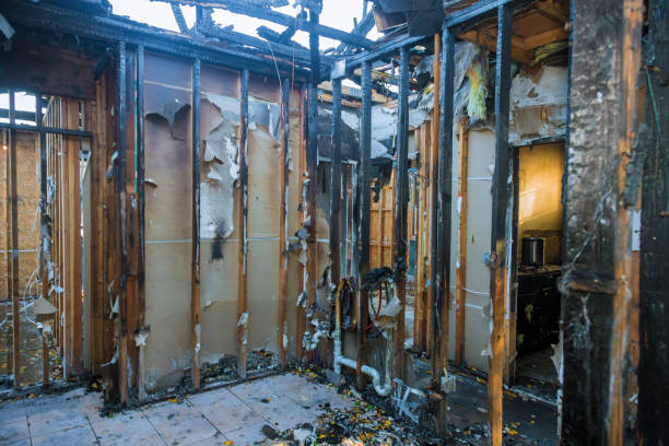 Professional Fire Damage Removal technician working in Cambridge, WI